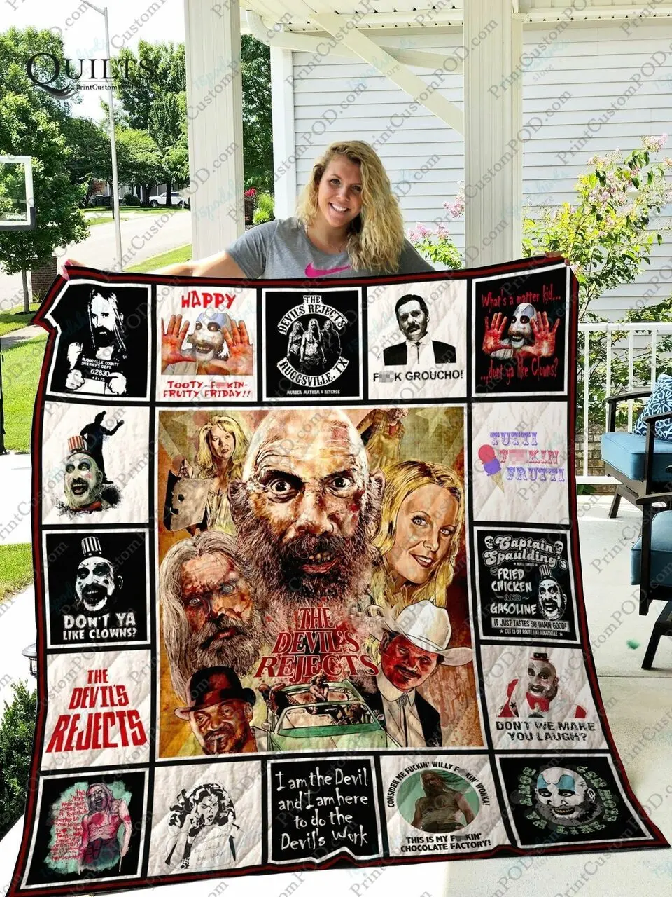 Adu The Devil S Reject Stroke Quilt Blanket Ver 2 and Home Decor