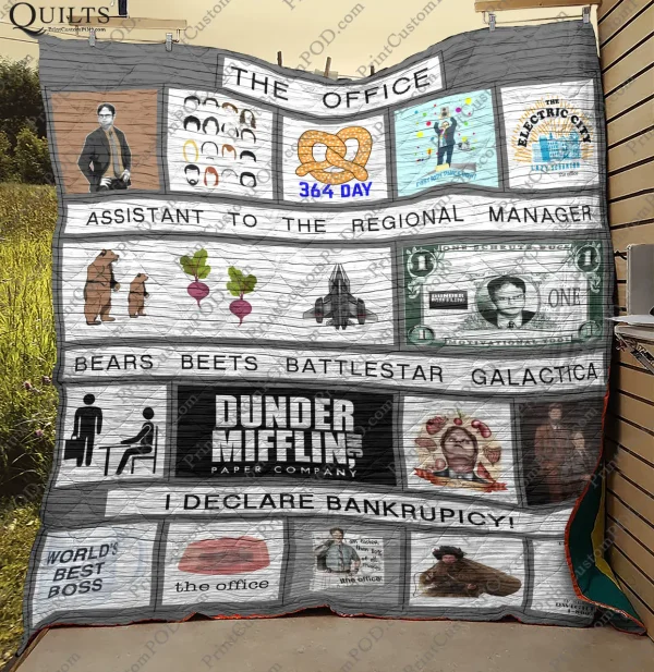 Adu – The Office Quilt Blanket and Home Decor