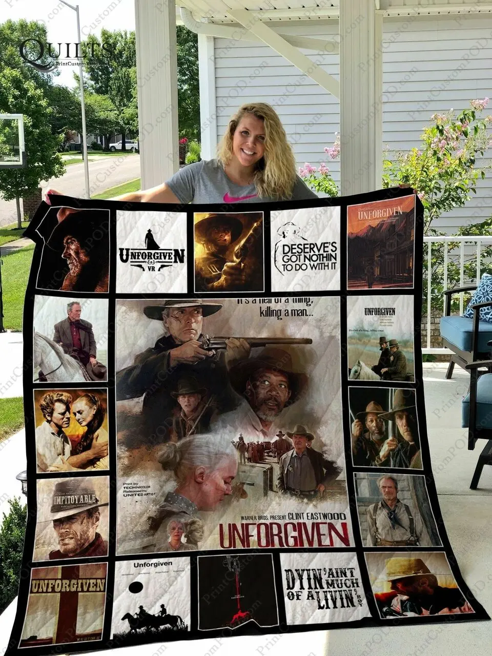 Adu Unforgiven Quilt Blanket Ver 2 and Home Decor