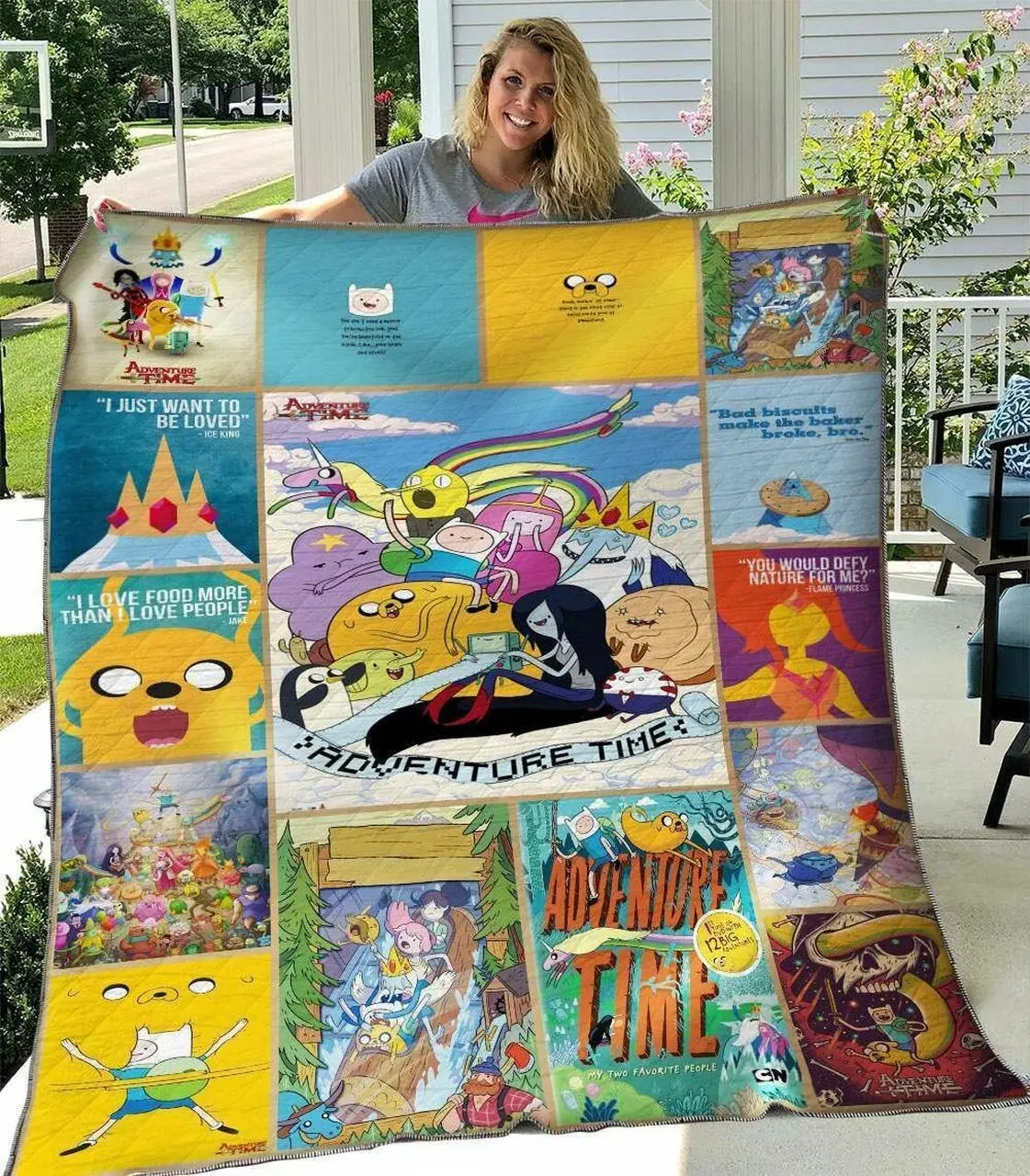 Adventure Time HVT260602 Quilt Blanket and Home Decor