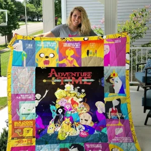 Adventure Time Quilt Blanket and Home Decor