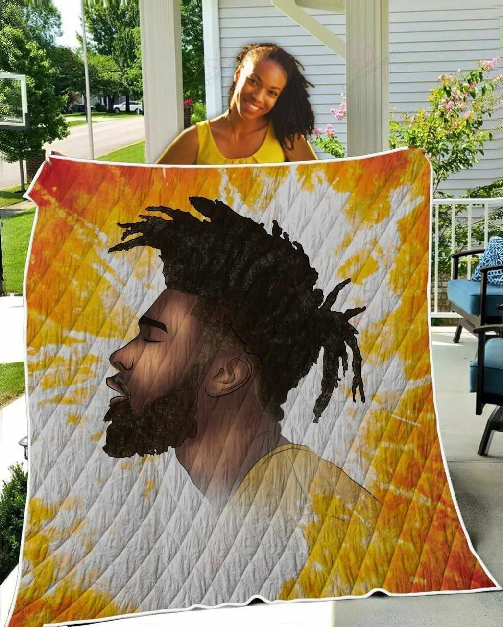 African Black Guys TH2309018CL Quilt Blanket and Home Decor