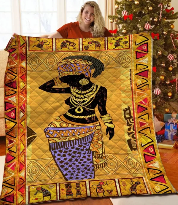 African Jfj Quilt Yq and Home Decor