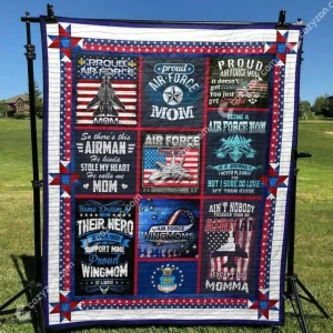 Air Force Mom Quilt Cd018 Quilt and Home Decor