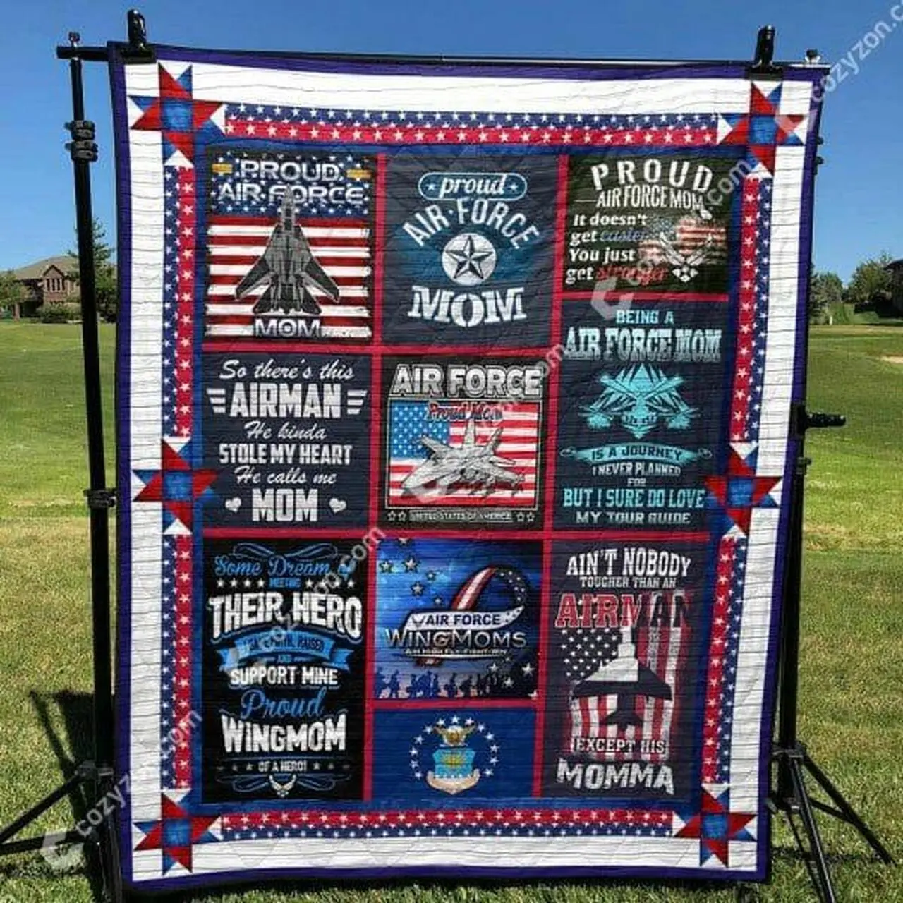 Air Force Mom Quilt Cd018 Quilt and Home Decor
