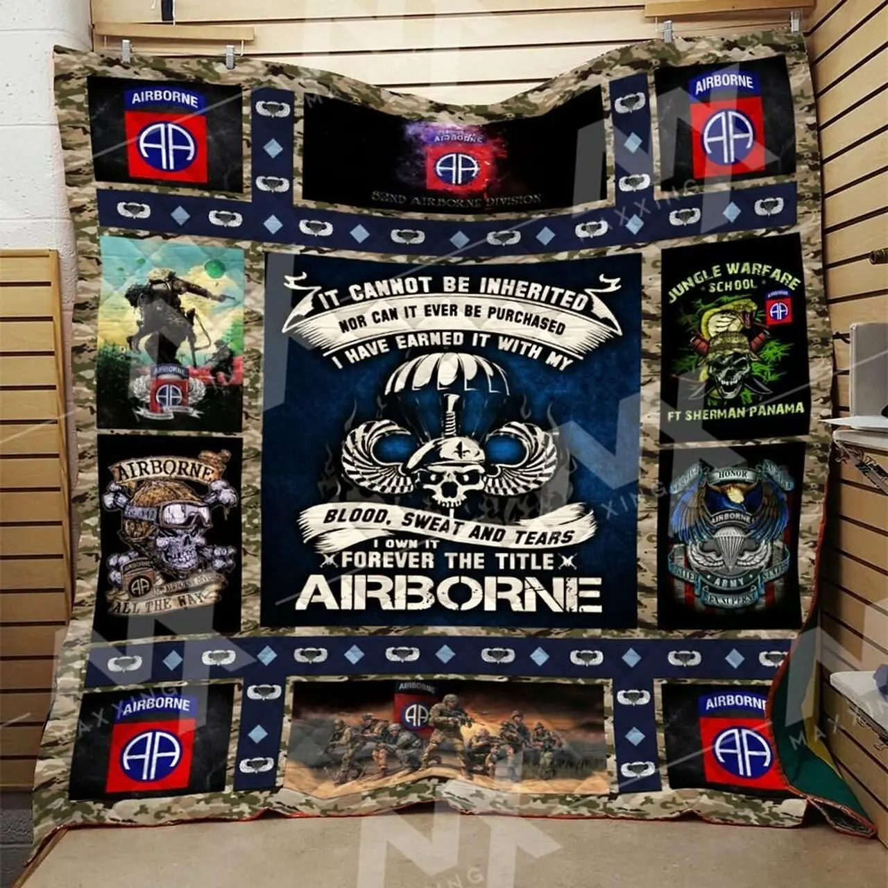 Airborne Division Quilt Blanket Dhc0910144Vt and Home Decor