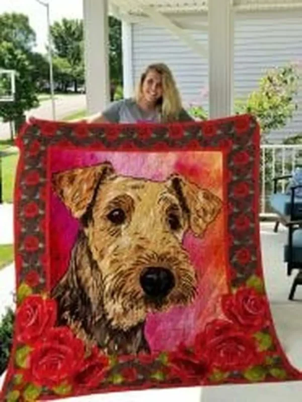 Airedale Terrier Quilt Blanket Luk6Wb Dhc0301829Dd and Home Decor