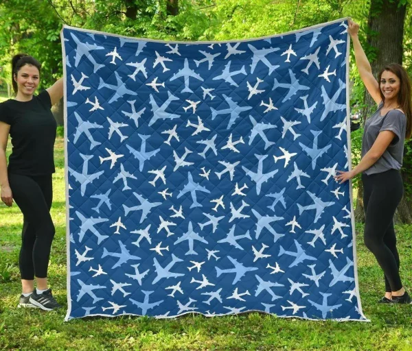 Airplane Cl12100004Mdq Quilt Blanket and Home Decor