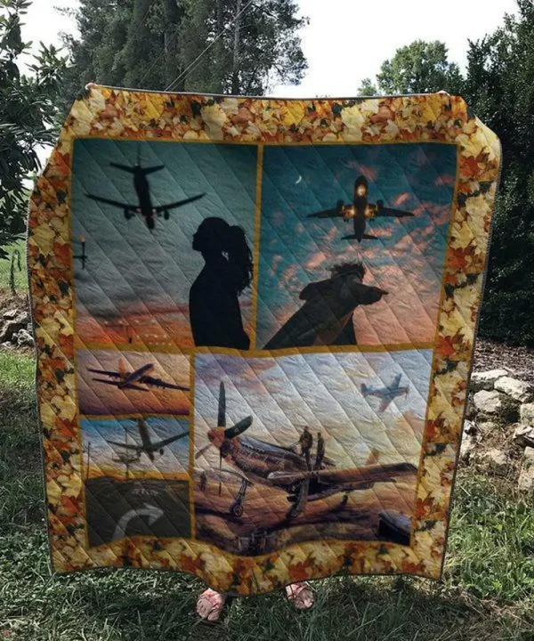 Airplane Quilt and Home Decor
