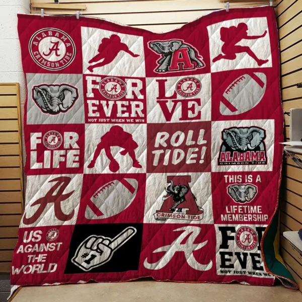 Alabama Crimson Tide 3D Personalized Customized Quilt Blanket 998 and Home Decor