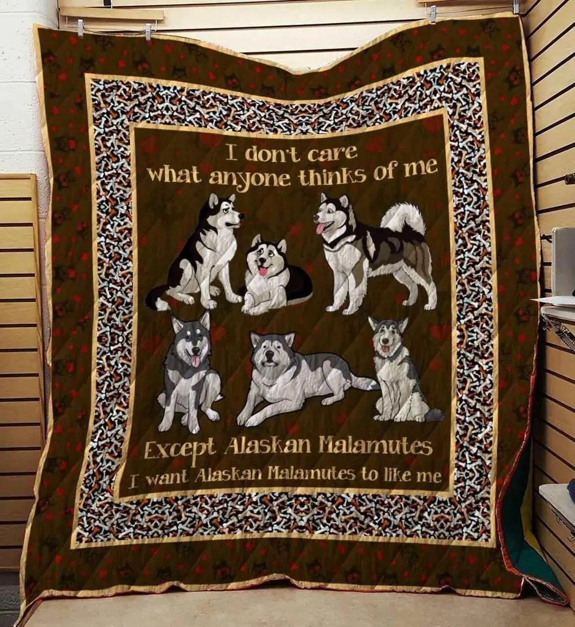 Alaskan Malamutes 09 Blanket Th10072019 Quilt and Home Decor