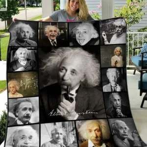 Albert Einstein Quilt Blanket Hvt060645 Quilt and Home Decor