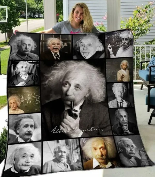 Albert Einstein Quilt Blanket Hvt060645 Quilt and Home Decor