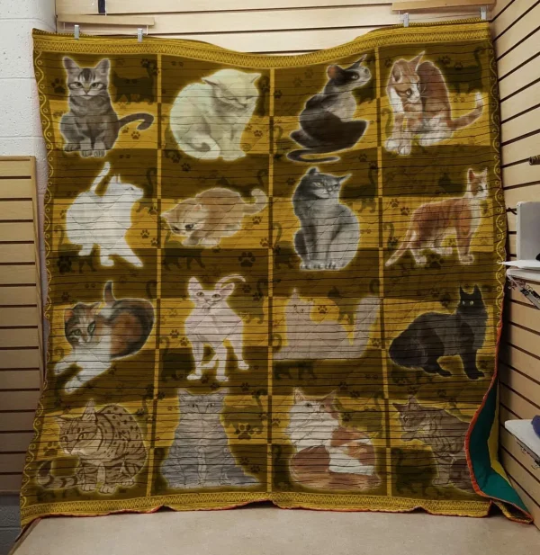 All You Need Cat Quilt and Home Decor