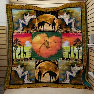 All You Needs Giraffe Quilt and Home Decor