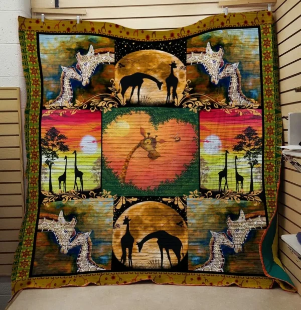 All You Needs Giraffe Quilt and Home Decor