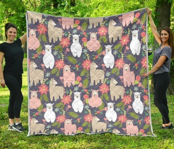 Alpaca Floral Hur Quilt bf and Home Decor