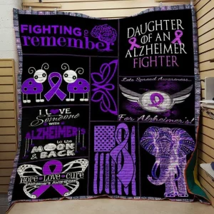 Alzheimer Fighting Remember Quilt and Home Decor
