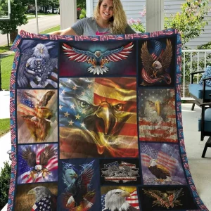 American Eagle Quilt Blanket and Home Decor