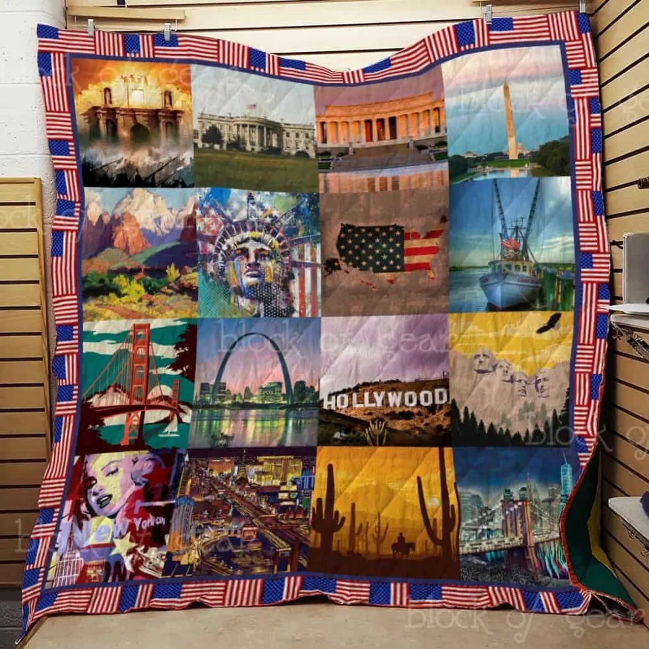American Pride Cl2100027Mdq Quilt Blanket and Home Decor