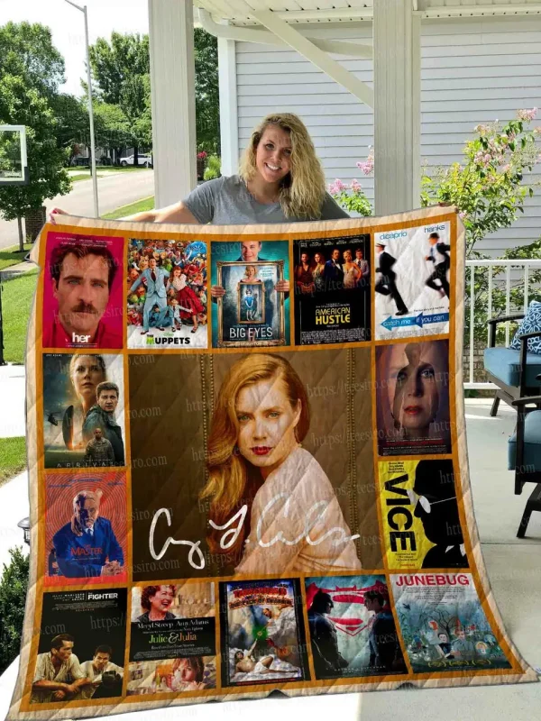 Amy Adams Quilt Blanket 01 and Home Decor