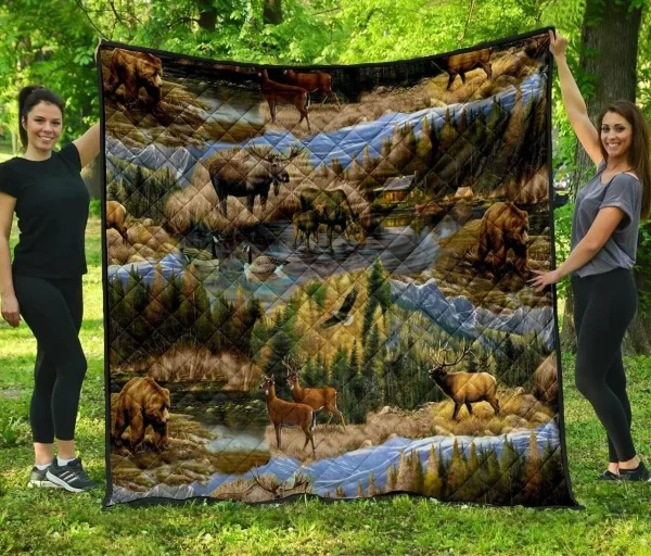 Animal Quilt Blanket Dhc1001674Vt and Home Decor