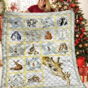 Animals Jfj Quilt Ve and Home Decor