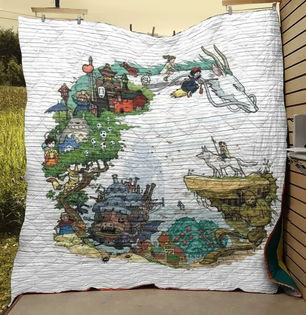 Anime Studio Ghibli Quilt and Home Decor