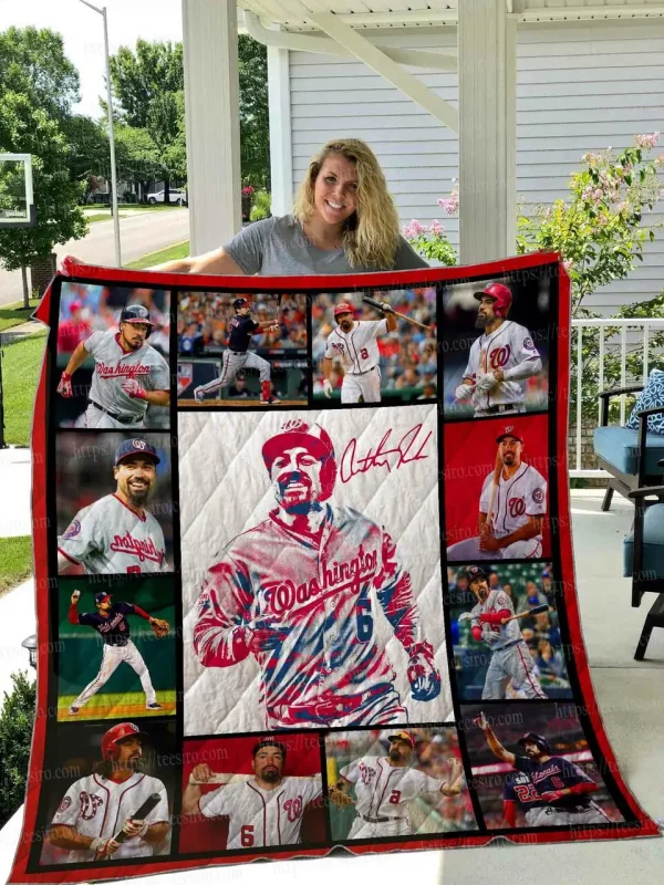 Anthony Rendon Quilt Blanket 01 and Home Decor