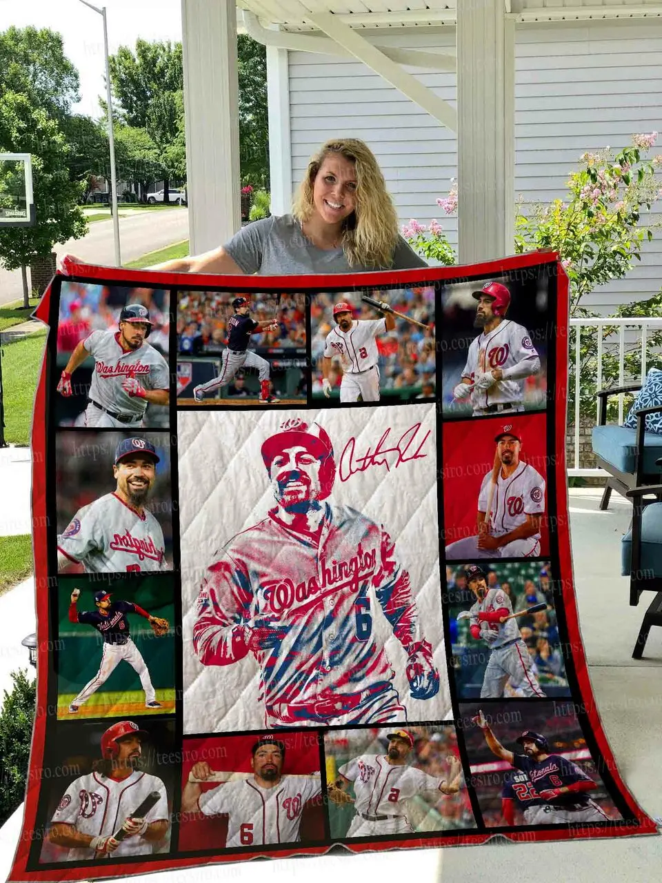 Anthony Rendon Quilt Blanket 01 and Home Decor