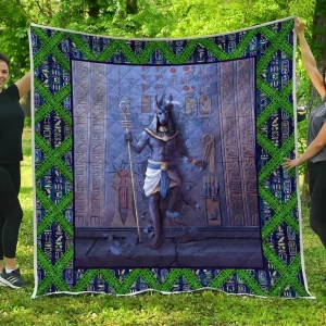 Anubis Art Quilt Blanket Dhc1402953Td and Home Decor