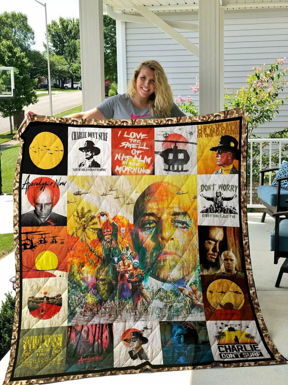 Apocalypse Now Poster Quilt Blanket and Home Decor
