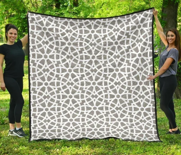 Arabic Gary Pattern DHCDHC DT1910 Quilt Blanket and Home Decor