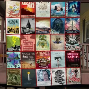 Arcade Fire Quilt Blanket Hvt030602 Quilt and Home Decor