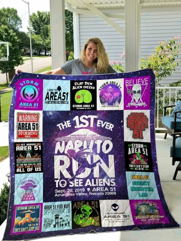 Area 51 Quilt Blanket and Home Decor