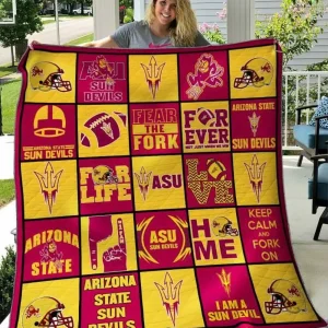 Arizona State Sun Devils Quilt Blanket B070601 Quilt and Home Decor
