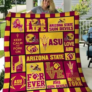 Arizona State Sun Devils Quilt Blanket B070602 Quilt and Home Decor