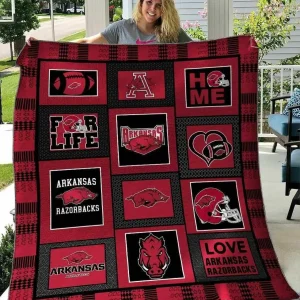 Arkansas Razorbacks 1 Blanket Th1607 Quilt and Home Decor