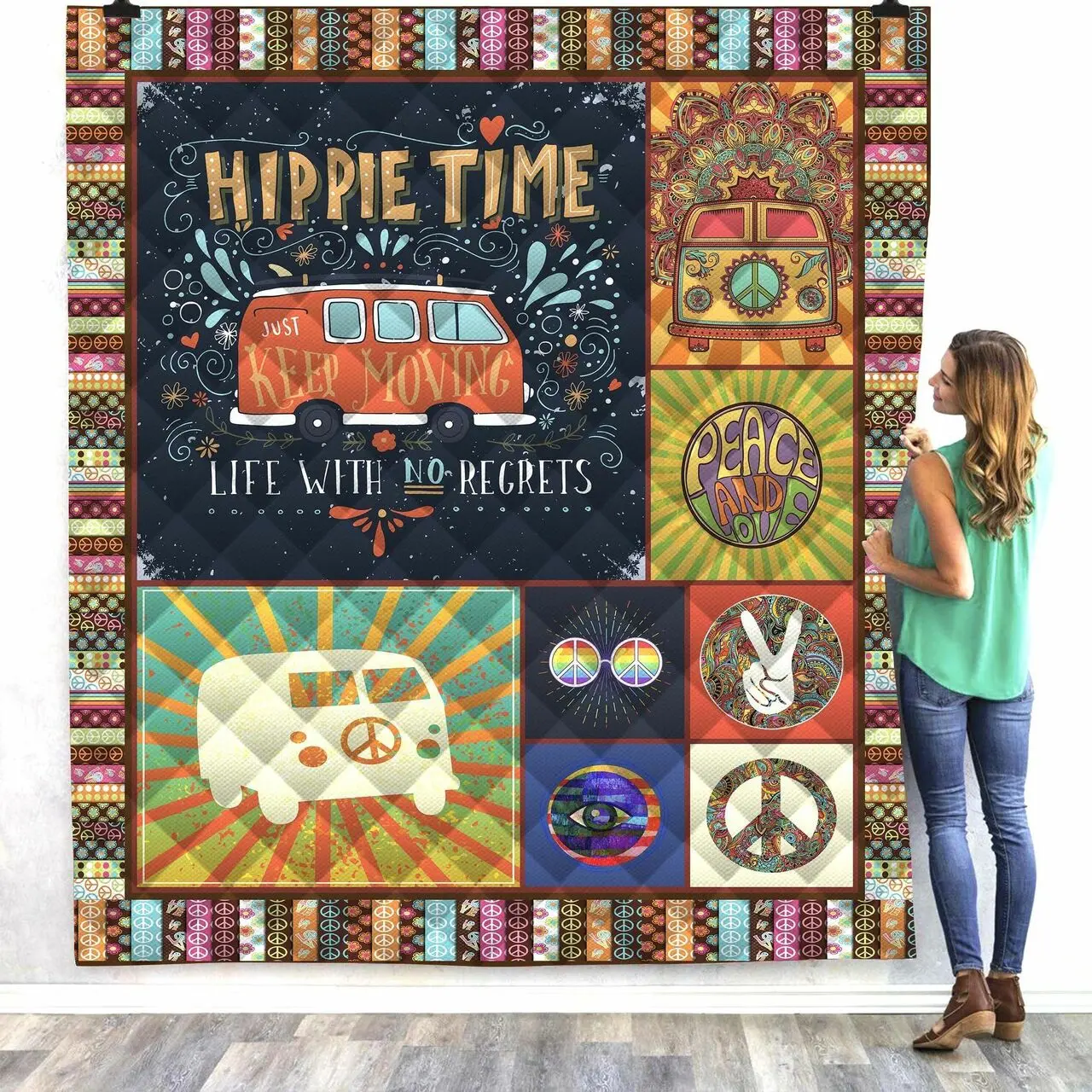 Art Quilt Blankets HHC24021021TH and Home Decor