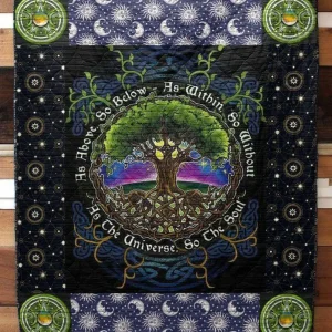 As Above So Below Quilt Blanket Aa22 Quilt and Home Decor