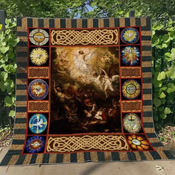 Ascension Day Vb050605 Quilt Blanket and Home Decor