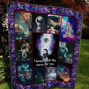 Astronaut Bs0204 2 Quilt Blanket Quilt and Home Decor
