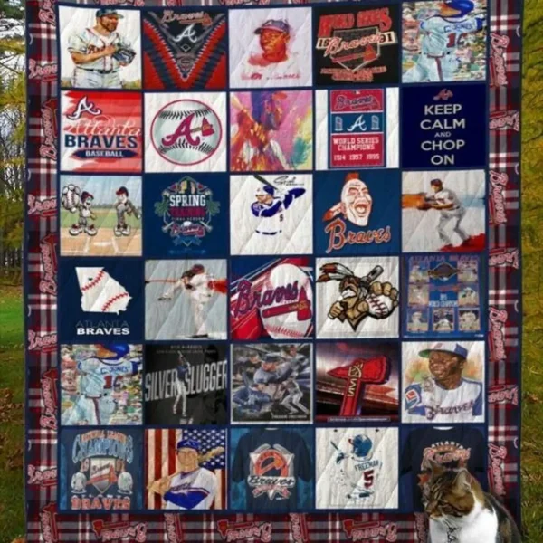 Atlanta Braves Quilt Blanket and Home Decor
