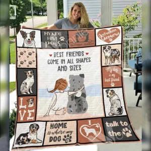 Australian Shepherd Dog Awesome E Quilt Derqyo and Home Decor