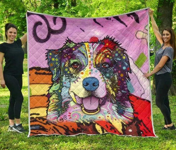 Australian Shepherd Premium Quilt – Dean Russo Art and Home Decor