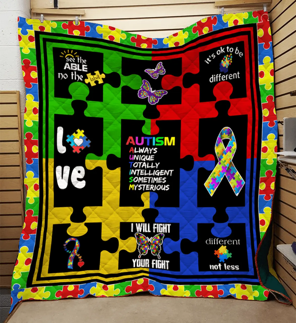 Autism G Quilt Ja and Home Decor