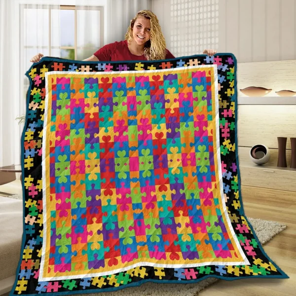 Autism Puzzel VF3 NTTH011298 3D Customized Quilt and Home Decor