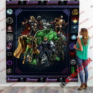 Avenger Team 8 Marvel Infinity War End Game 3D Customized Quilt Blanket and Home Decor
