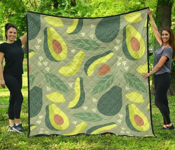 Avocado Pattern DHCDHC DT1910 Quilt Blanket and Home Decor