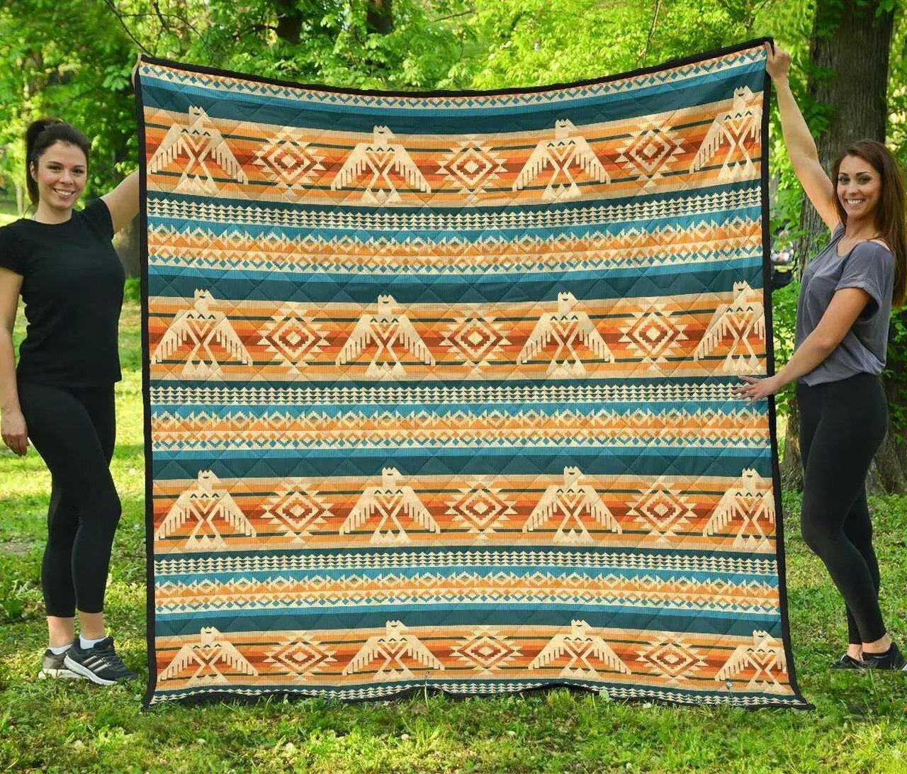 Aztec Eagle Cl12100044Mdq Quilt Blanket and Home Decor